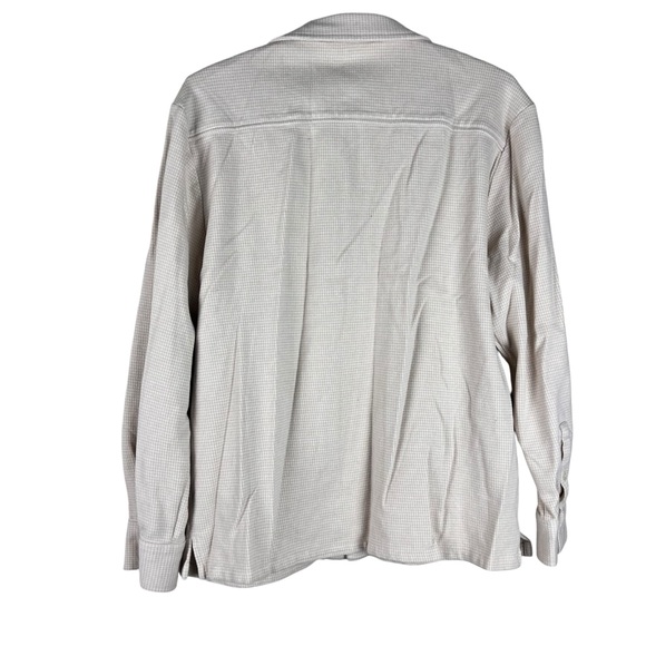 Madewell men’s Textured Beige & white Casual button down shirt SZ M - Picture 2 of 8